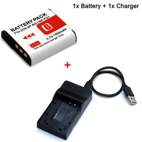 Battery / Charger For NP-BG1 Sony Cyber Shot DSC-W130 DSC-W150 DSC-W170 DSC-W200