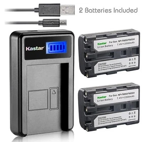 Kastar Battery LCD Charger for Sony NP-FM50 & Cyber-shot DSC-S50 DSC-S70 DSC-S75