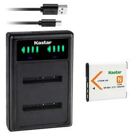 Kastar Battery LLD2 Charger for Sony NP-BN1 BC-CSN & Sony Cyber-shot DSC-W650