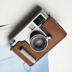 For Fujifilm XHalf xhalf Camera Bag Leather Dock Case Base Protection Cover shel