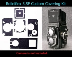 Camera Replacement Skin Cover Leather w/VIDEO ins -  Rolleiflex 3.5F  Japan 1075