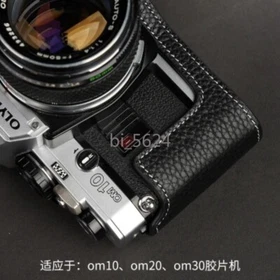Camera Genuine Leather Cowhide Half Case for Olympus OM30 Om10 Om20 Protective