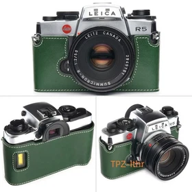 For Leica R6 R6.2 R5 Handmade Genuine Real Leather Half Camera Case Bag Cover
