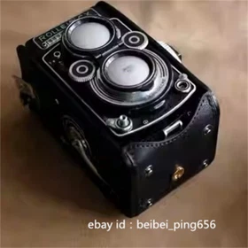 Genuine Leather Half Camera Case Bag Cover for Rolleiflex 3.5f2.8f Handmade