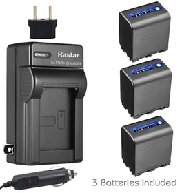 Kastar Battery AC Travel Charger for Sony NP-QM91D & Sony Cyber-shot DSC-F707