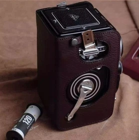 Handmade Genuine Leather Half Camera Case Bag Cover for Rolleiflex 3.5f2.8f 