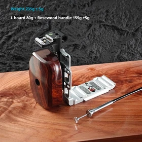 Wood Hand Grip L Plate Handle for HASSELBLAD 503cw 503cx 501cm 500c 503cxi 500m