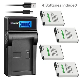 Kastar Battery LCD Charger for Nikon EN-EL12 MH-65 & Nikon Coolpix S630 Camera