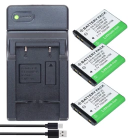 Battery or USB Charger for Casio NP-80 Exilim EX-S8 EX-S7 EX-S6 EX-S5 Camera