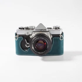 For Olympus OM-1/1N OM-2/2N OM-4/4TI Genuine Real Leather Half Camera Case Bag
