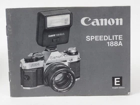Canon Speedlite Flash 011A 133D 133A 155A 166A 177A 188A 199A Instruction Manual