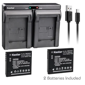 Kastar Battery Dual Charger for Panasonic DMW-BCK7E & Panasonic Lumix DMC-FH25