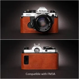 Real Leather Camera Bag Case Cover Belt For Nikon FM2 FM FM2N FE FE2 FM3A FM10
