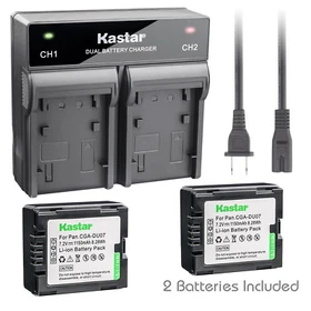 Kastar Battery Rapid Charger for Panasonic CGR-DU07 CGA-DU07 PV-GS150 PV-GS180