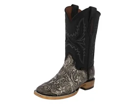 Mens Natural Rodeo Western Boots Hand Tooled Leather Cowboy Wear Ranger Star