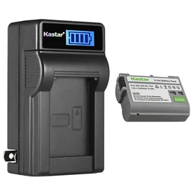 Kastar Battery LCD Wall Charger for Nikon EN-EL15b EL15a Nikon D780 DSLR Camera