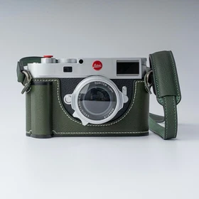 Real Leather Camera Half Case with Hand Grip Compatible with Leica M11 M11P MEV1