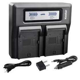 Kastar Battery Dual LCD Fast Charger for Sony NP-QM91D Sony Cyber-shot DSC-F707