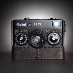 Genuine Real Leather Half Camera Case Bag Cover For Rollei 35、35S、35T、35TE、35SE