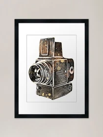 Hasselblad 500 ELX Framed Art Print Framed Wall Art Poster Canvas Print Picture
