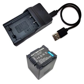 Battery / USB Charger For CGA-DU21 Panasonic PV-GS85 PV-GS90 PV-GS120 PV-GS150
