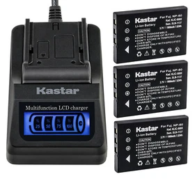 Kastar Battery LCD Quick Charger for KLIC-5000 & Kodak EasyShare DX7440 Camera