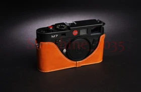 Genuine Leather Half Case Camera Body Case For Leica M7 M6 Cover Handmade New