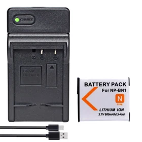 NP-BN1 Battery or Charger for Sony Cyber-shot DSC-W610 W620 W630 DSC-W650 TX10