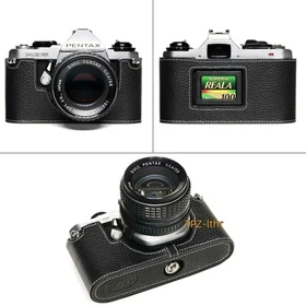 For Pentax ME/ME Super MV MV-1  Genuine Real Leather Half Camera Case bag cover