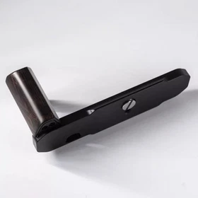 Wood L Hand Grip For Nikon FM2 FM3A FM FE FE2 Camera w/Aluminum Alloy Baseplate