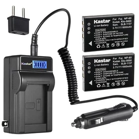 Kastar Battery LCD AC Charger for Kodak KLIC-5000 Kodak EasyShare DX7440 Camera