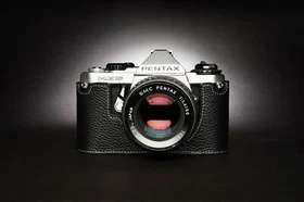 Genuine Real Leather Half Camera Case Bag Cover for Pentax ME ME Super MV MV-1