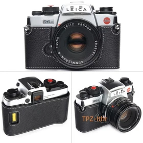 For Leica R6 R6.2 R5 Handmade Genuine Real Leather Half Camera Case Bag Cover
