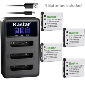 Kastar Battery Triple Charger for Olympus Li-40B Li-42B & Olympus FE-5000 Camera