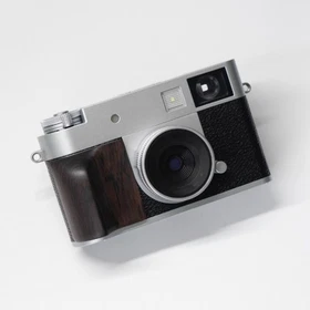 Wooden Grip Handle Camera Grip For Fujifilm XHalf Black Sandalwood Wood Walnut 