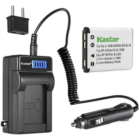 Kastar Battery LCD AC Charger for Casio NP-80 BC-81L Casio Exilim EX-S5 Camera