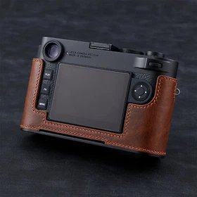 Genuine Leather Camera Case Grip Half Body Bag Case For Leica M11 M11P M11 NICE