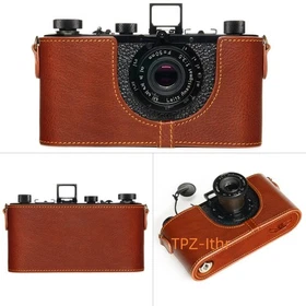 For Leica 0 i ii iii iiia iiib Genuine Real Leather Half Camera Case Bag Cover