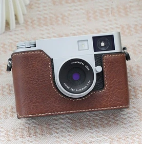 For Fujifilm XHALF Camera Bag Leather Dock Case Base Protection Cover shell