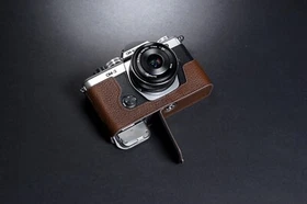 Real Leather Half Camera Case Bag Cover for Olympus OM-3 OM3 Digital Camera