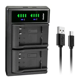 Kastar Battery LTD2 Charger for Panasonic DMW-BCK7E & Panasonic Lumix DMC-FH25