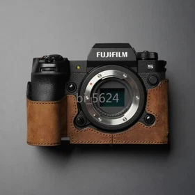 Handmade Genuine Leather Camera case Video Half Bag Bodysuit For Fuji X-H2S XH2