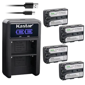Kastar LCD Dual Charger Battery for Sony NP-FM50 & Sony Cyber-shot DSC-F707