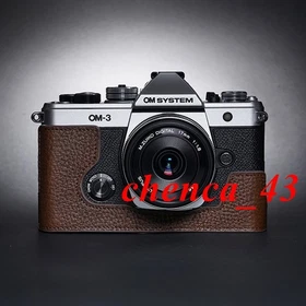 New Retro Half Case for Olympus OM3 Camera OM-3 Genuine Leather Case TP Handmade