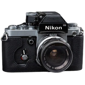For Nikon F2 F2A F2AS Handmade Genuine Real Leather Half Camera Case Bag Cover