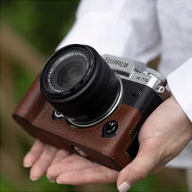 Genuine Real Leather Camera Bag Case Cover For Fuji Fujifilm XT5 XT30 X-T5 X-T30