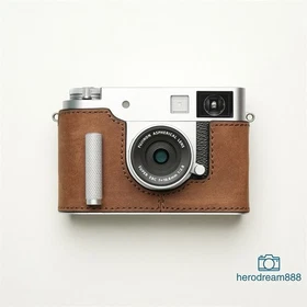 Grip Half Case For Fujifilm XHalf Leather Metal Insert Camera Cover MrStone New