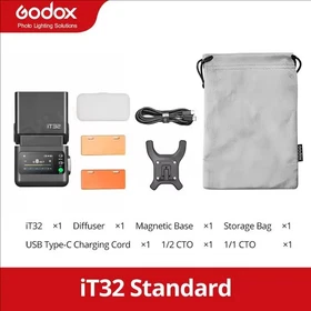 Godox iT32 TTL iFlash Speedlite & X5 C/N/S/F/O Trigger Hot Shoe Magnetic Mount