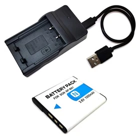 Battery / USB Charger For NP-BN1 Sony DSC-W650 DSC-W670 DSC-W690 DSC-W710 US