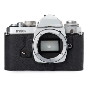 For Nikon FM3A Vintage Genuine Leather Half-Wrap Camera Case Bag Protector Case